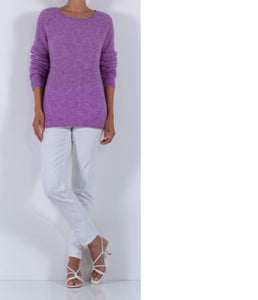 Esisto Pullover Strukturstrick Rundhals