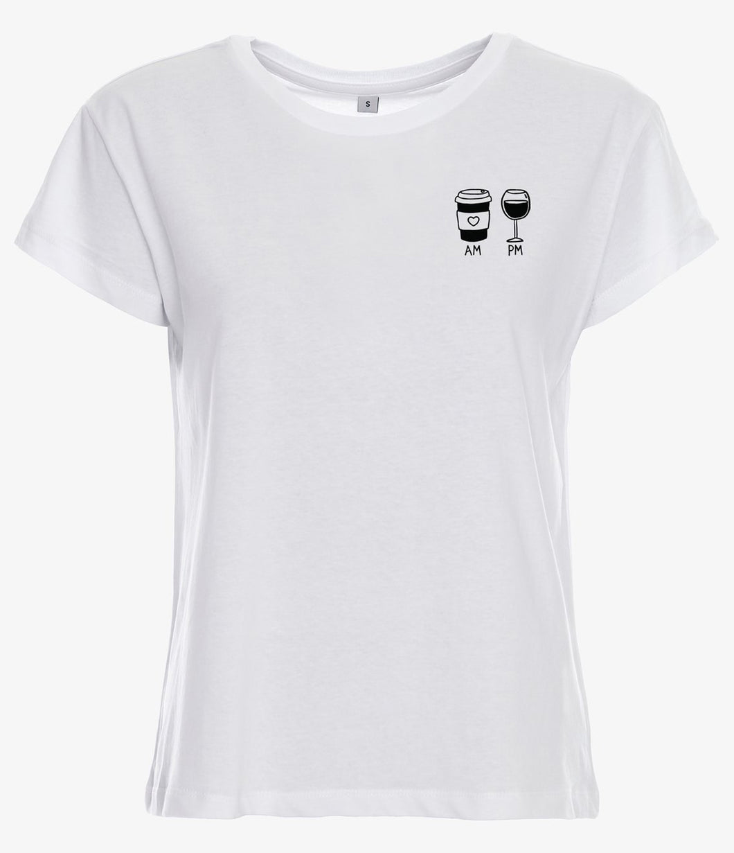 Gossengold AM Coffee PM Wine T-Shirt