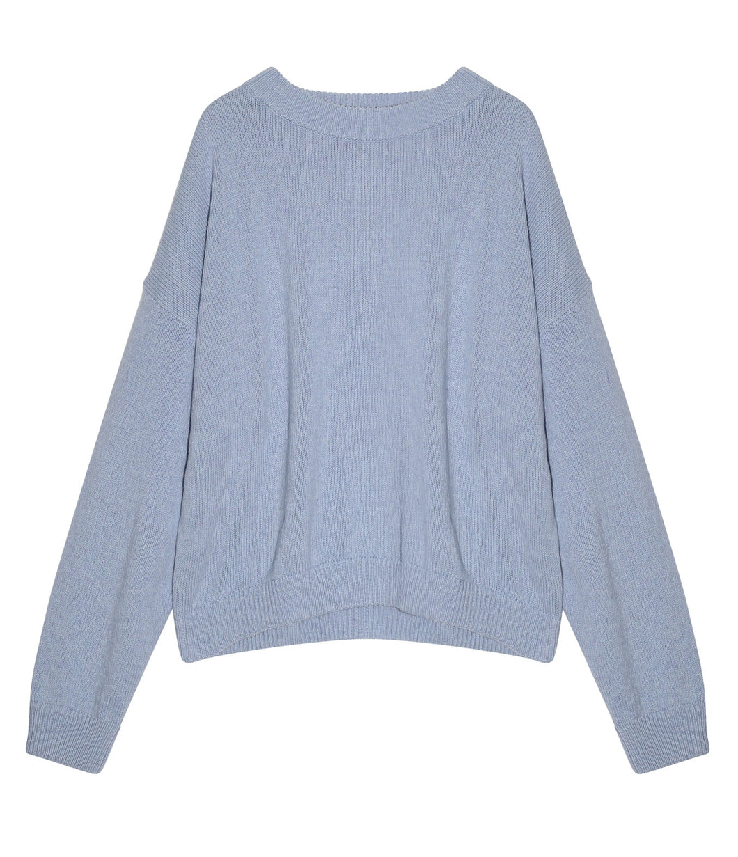 Isìmo recycelt Kaschmir Pullover Rundhalsausschnitt