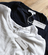 Laden Sie das Bild in den Galerie-Viewer, James Perse Baumwoll Shirt Rundhals Langarm
