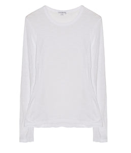 James Perse Cotton Shirt Round Neck Long Sleeve