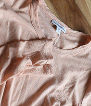 Laden Sie das Bild in den Galerie-Viewer, James Perse Baumwoll Shirt Rundhals Langarm

