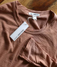 Laden Sie das Bild in den Galerie-Viewer, James Perse Baumwoll Shirt Rundhals Langarm

