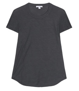 James Perse Baumwoll Shirt Rundhals Kurzarm