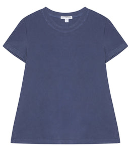 James Perse Baumwoll Shirt Rundhals Kurzarm