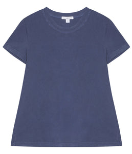 James Perse Cotton Shirt Round Neck Short Sleeve