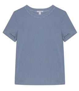 James Perse Baumwoll Shirt Rundhals Kurzarm