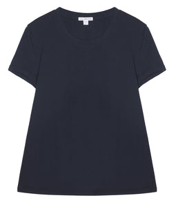 James Perse Baumwoll Shirt Rundhals Kurzarm