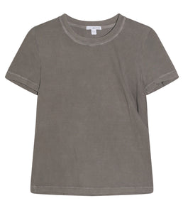 James Perse Baumwoll Shirt Rundhals Kurzarm