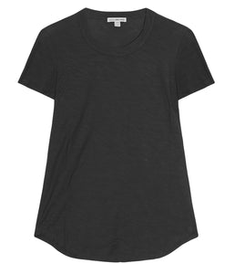 James Perse Baumwoll Shirt Rundhals Kurzarm