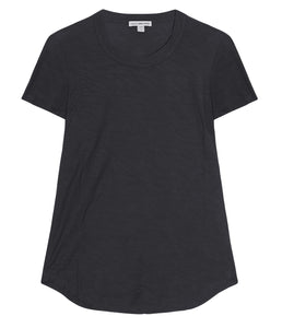 James Perse Baumwoll Shirt Rundhals Kurzarm
