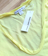 Laden Sie das Bild in den Galerie-Viewer, James Perse Baumwoll Shirt V-Ausschnitt Kurzarm
