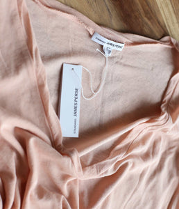 James Perse Baumwoll Shirt V-Ausschnitt Kurzarm