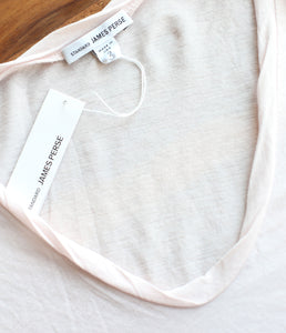 James Perse Baumwoll Shirt V-Ausschnitt Kurzarm