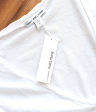 Laden Sie das Bild in den Galerie-Viewer, James Perse Baumwoll Shirt V-Ausschnitt Kurzarm
