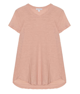 James Perse Baumwoll Shirt Rundhals Kurzarm