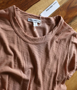 James Perse Baumwoll Shirt Rundhals Kurzarm