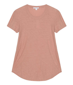James Perse Baumwoll Shirt Rundhals Kurzarm
