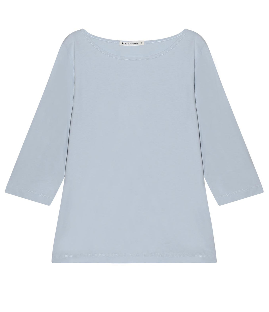 Lareida Baumwoll Shirt Pia Rundhalsausschnitt