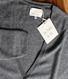 Les tricots de Léa Kaschmir Cardigan Gemstone V-Ausschnitt