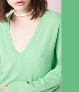 Les tricots de Léa Kaschmir Pullover Marilyna V-Ausschnitt