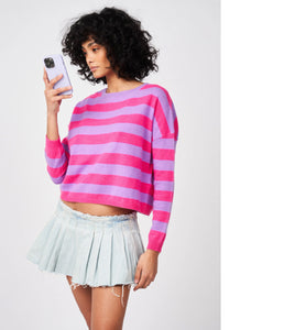 Les tricots de Léa Kaschmir Pullover Myheart Rundhalsausschnitt