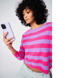 Les tricots de Léa Kaschmir Pullover Myheart Rundhalsausschnitt
