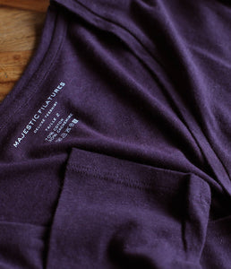 Majestic Filatures Cotton Cashmere Shirt V-Neck Long Sleeve