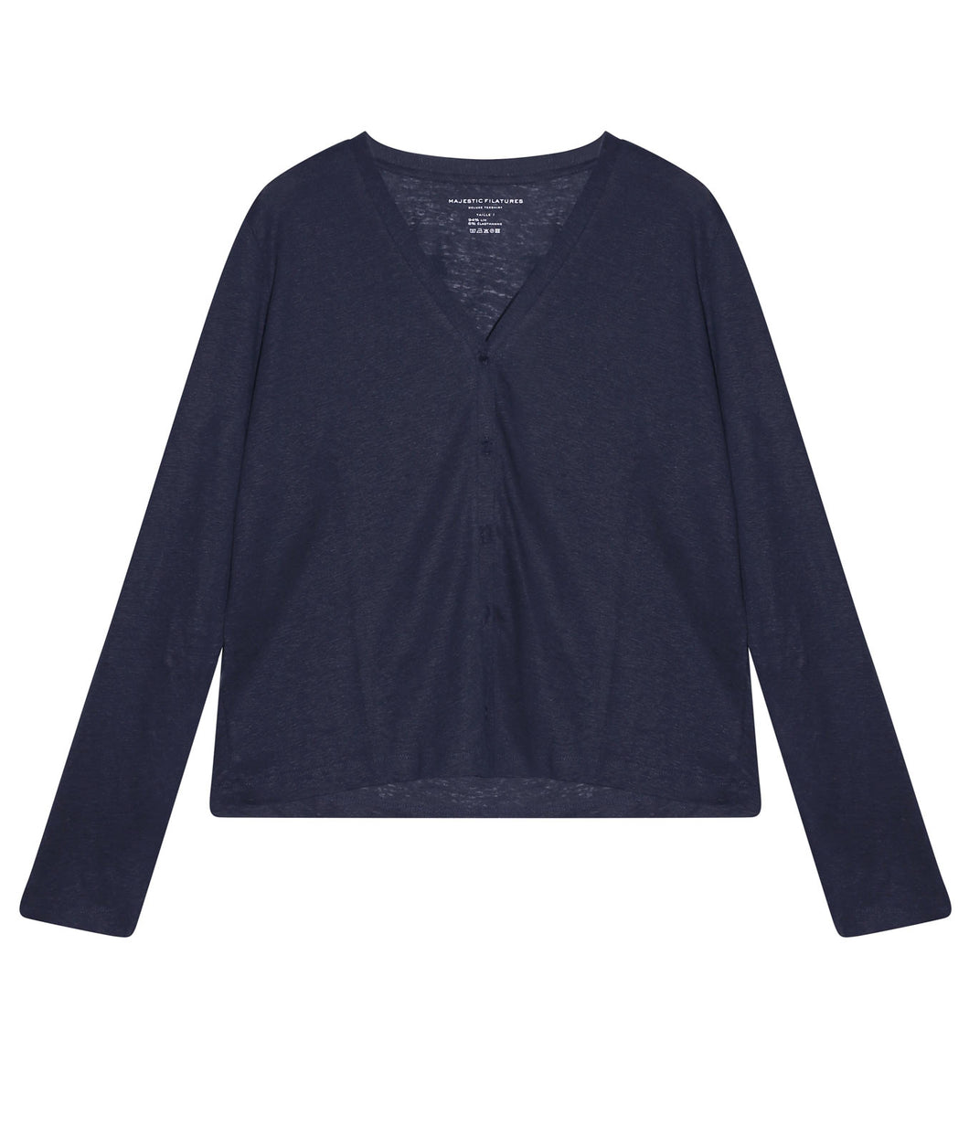 Majestic Filatures Leinen-Mix Jacke