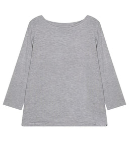 Majestic Filatures Viskose-Mix Shirt U-Boot Ausschnitt 3/4 Arm