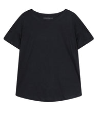 Laden Sie das Bild in den Galerie-Viewer, Majestic Filatures Shirt Lyocell-Baumwoll-Mix Shirt Rundhalsausschnitt Kurzarm
