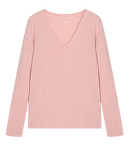 Load the image into the gallery viewer, Majestic Filatures Cotton Cashmere Shirt V-Neck Long Sleeve
