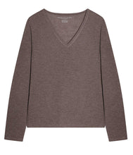 Laden Sie das Bild in den Galerie-Viewer, Majestic dünner Kaschmir Pullover V-Ausschnitt
