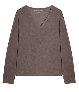 Majestic dünner Kaschmir Pullover V-Ausschnitt