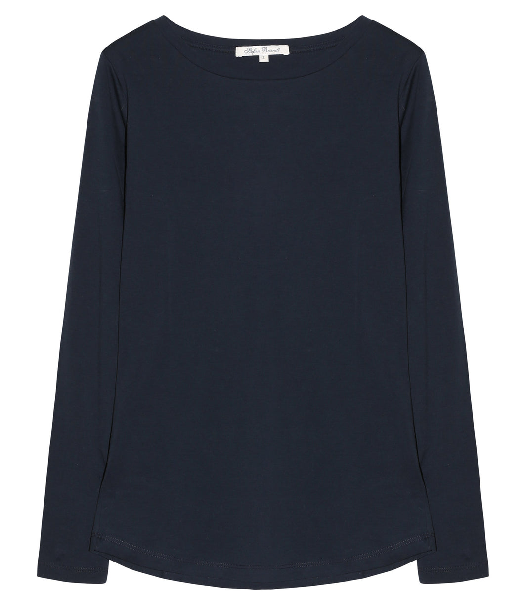 Stefan Brandt Baumwoll Shirt Fanny Langarm
