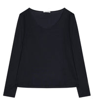 Load the image into the gallery viewer, Stefan Brandt Silk Shirt Sienna Round Neck Long Sleeve
