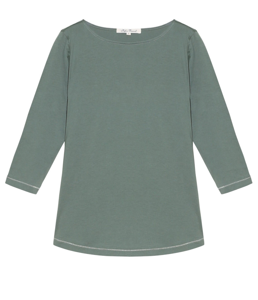Stefan Brandt Cotton Shirt Elsa 3/4 Sleeve