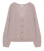 Load the image into the gallery viewer, Velvet Cashmere Cardigan Erika V-neck
