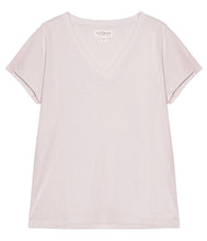 Load the image into the gallery viewer, Velvet by Graham and Spencer Cotton Shirt Jill V-Neck Short Sleeve
