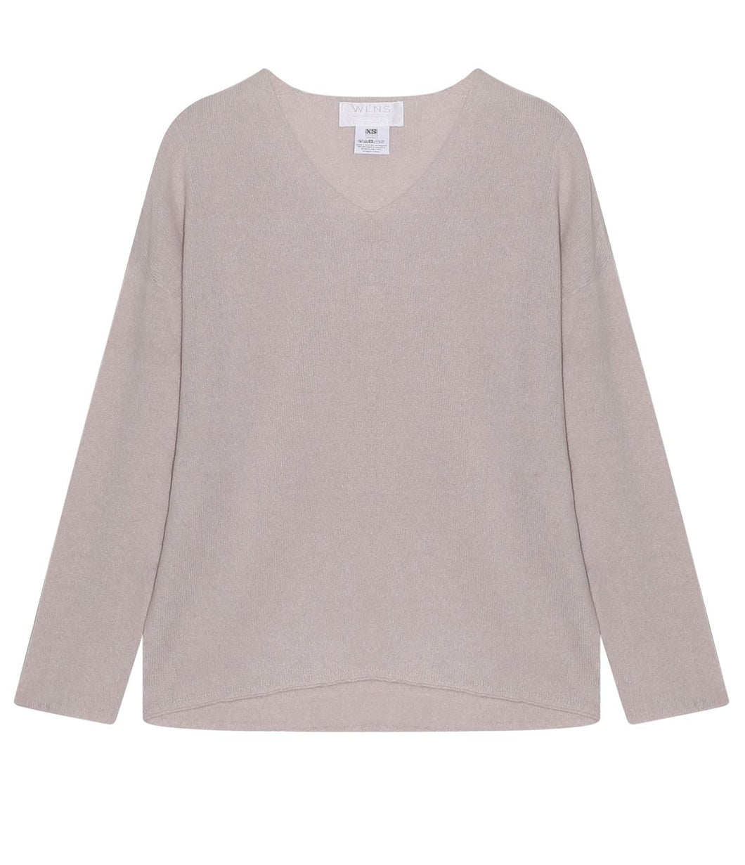 WLNS Kaschmir Pullover V-Ausschnitt