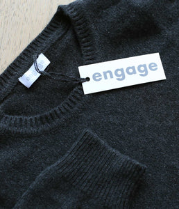 engage Herren Kaschmir recycelt Pullover Rundhalsausschnitt