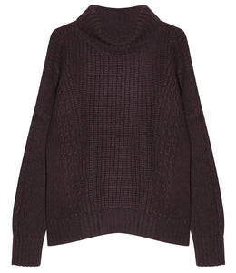 engage Kaschmir Pullover Zopfstrick Rollkragen