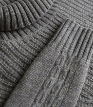 Load the image into the gallery viewer, engage cashmere jumper cable knit turtleneck
