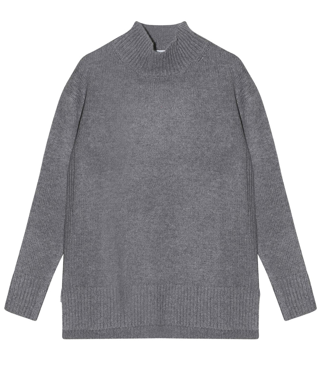 engage cashmere jumper stand-up collar