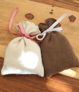 engage cashmere sachet with Swiss stone pine shavings