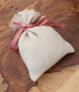 engage cashmere sachet with Swiss stone pine shavings