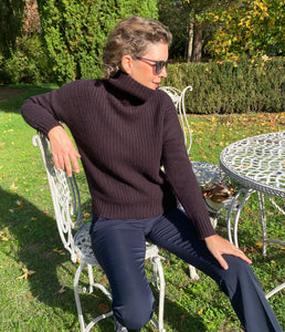 engage cashmere jumper cable knit turtleneck